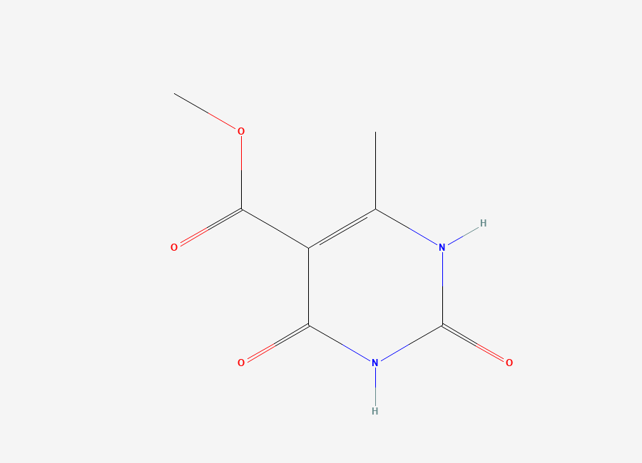 Two-dimensional chemical structure of Methyl 6-methyl-2,4-dioxo-1,2,3,4-tetrahydropyrimidine-5-carboxylate