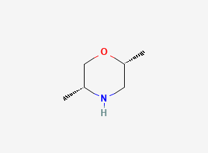 Two-dimensional chemical structure of (2R,5R)-2,5-Dimethylmorpholine