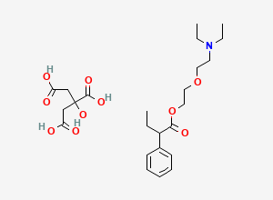 Two-dimensional chemical structure of Butamirate Citrate