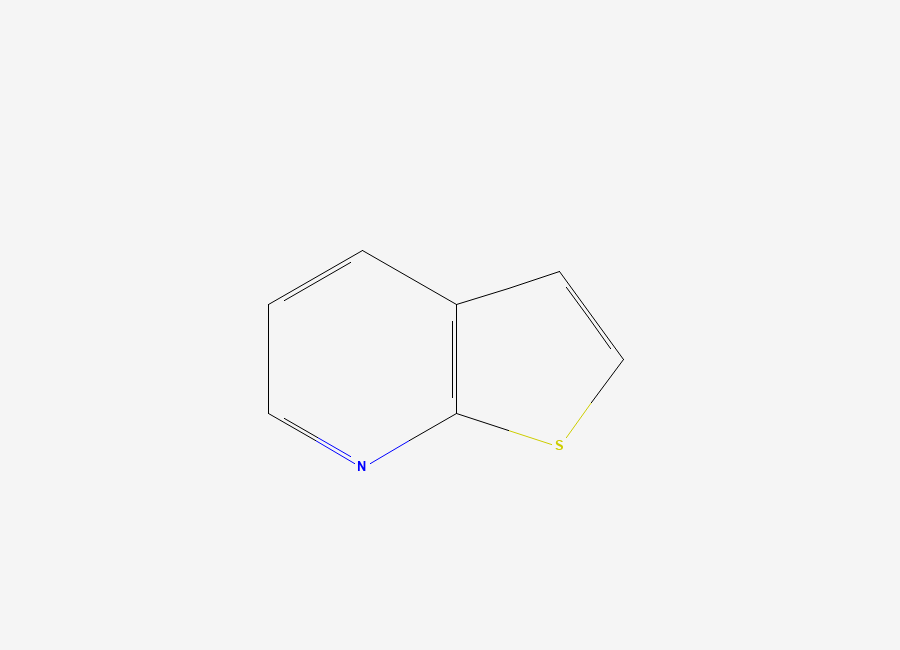 Two-dimensional chemical structure of Thieno(2,3-b)pyridine