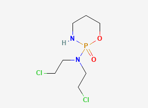 Two-dimensional chemical structure of Cyclophosphamide, CAS 50-18-0