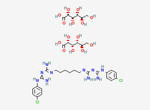 Two-dimensional chemical structure of Chlorhexidine Digluconate, CAS 18472-51-0