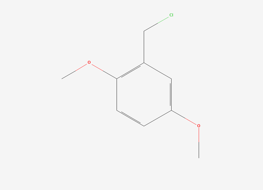 Two-dimensional chemical structure of 2,5-Dimethoxybenzyl chloride