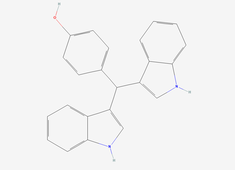 Two-dimensional chemical structure of DIM-C-pPhOH