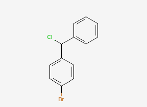 Two-dimensional chemical structure of 1-Bromo-4-[chloro(phenyl)methyl]benzene