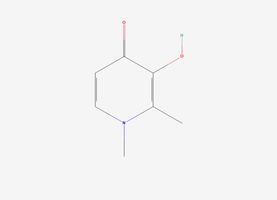 Two-dimensional chemical structure of Deferiprone, CAS 30652-11-0