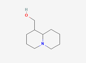 Two-dimensional chemical structure of Octahydro-2H-quinolizin-1-ylmethanol