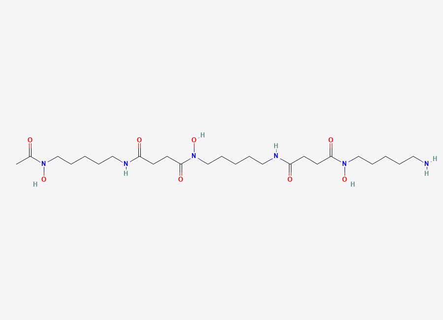 Two-dimensional chemical structure of Deferoxamine, CAS 70-51-9