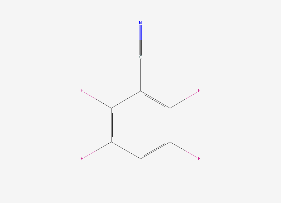 Two-dimensional chemical structure of 2,3,5,6-Tetrafluorobenzonitrile