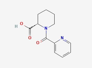 Two-dimensional chemical structure of (S)-1-Picolinoylpiperidine-2-carboxylic acid