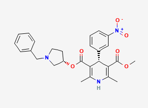 Two-dimensional chemical structure of Barnidipine Impurity 3