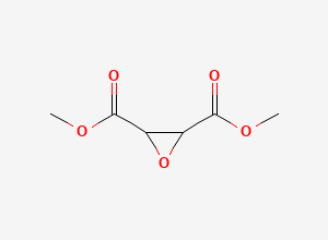 Two-dimensional chemical structure of Dimethyl oxirane-2,3-dicarboxylate, CAS 56958-97-5
