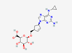 Two-dimensional chemical structure of Abacavir-5′-glucuronide, CAS 384329-76-4