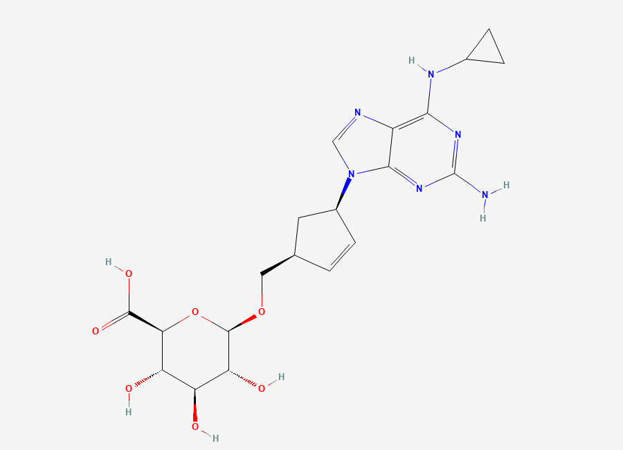 Two-dimensional chemical structure of Abacavir-5′-glucuronide, CAS 384329-76-4