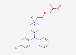 Two-dimensional chemical structure of Levocetirizine N-Oxide, CAS 442863-80-1