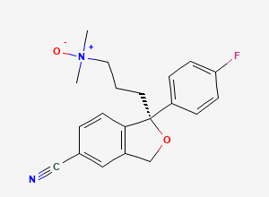 Two-dimensional chemical structure of Citalopram N-Oxide/Citalopram Related Compound E /EsCitalopram EP Impurity H, CAS 63284-72-0