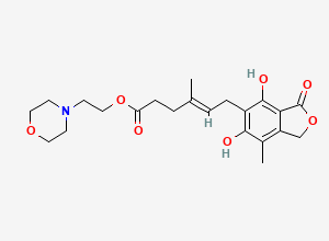 Two-dimensional chemical structure of Mycophenolate Mofetil Related Compound A, CAS 1322681-36-6