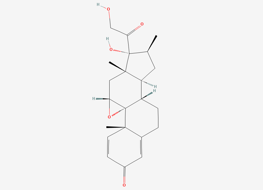 Two-dimensional chemical structure of Betamethasone Impurity 144