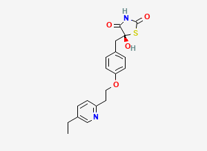 Two-dimensional chemical structure of Pioglitazone EP Impurity A, CAS 625853-74-9