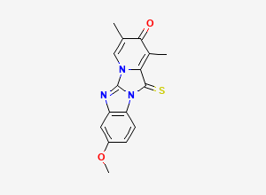 Two-dimensional chemical structure of Omeprazole EP Impurity F / Omeprazole BP Impurity F / Omeprazole Related Compound F, CAS 125656-82-8