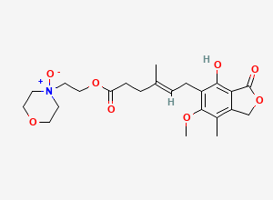 Two-dimensional chemical structure of Mycophenolate Mofetil EP Impurity G, CAS 224052-51-1