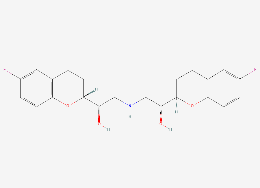 Two-dimensional chemical structure of (R,R,R,R)-Nebivolol