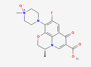 Two-dimensional chemical structure of Ofloxacin N-oxide, (R)-