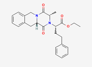 Two-dimensional chemical structure of Quinapril EP Impurity D / Quinapril Related Compound A / Quinapril Diketopiperazine, CAS 103733-49-9