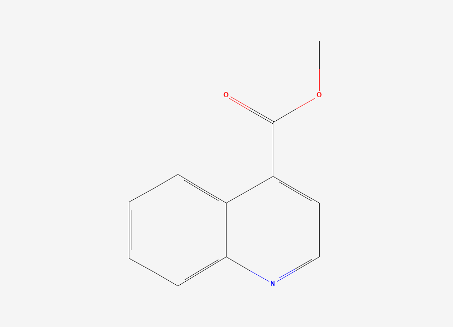 Two-dimensional chemical structure of Methyl quinoline-4-carboxylate