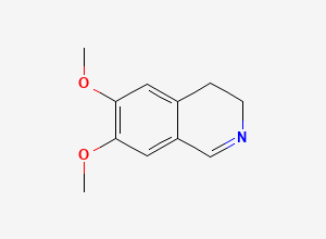 Two-dimensional chemical structure of 6,7-Dimethoxy-3,4-dihydroisoquinoline, CAS 3382-18-1