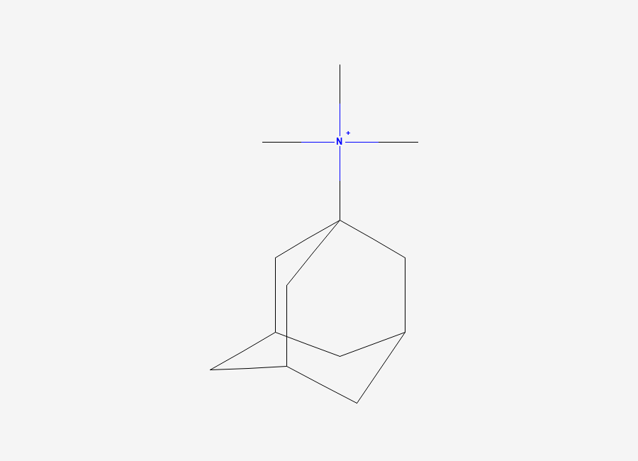 Two-dimensional chemical structure of 1-Adamantyl(trimethyl)ammonium