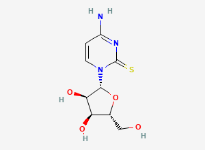 Two-dimensional chemical structure of 2-Thiocytidine