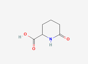 Two-dimensional chemical structure of 6-Oxopiperidine-2-carboxylic acid