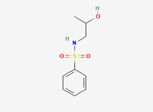 Two-dimensional chemical structure of Benzenesulfonamide, N-(2-hydroxypropyl)-