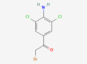 Two-dimensional chemical structure of Clenbuterol EP Impurity E, CAS 37148-47-3