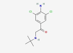 Two-dimensional chemical structure of Clenbuterol EP impurity B, CAS 69708-36-7