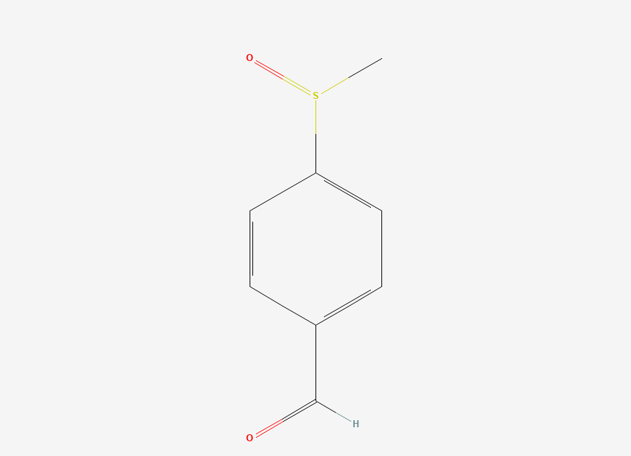 Two-dimensional chemical structure of p-(Methylsulphinyl)benzaldehyde
