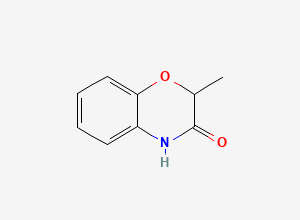 Two-dimensional chemical structure of 2-methyl-2H-1,4-benzoxazin-3(4H)-one