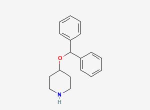 Two-dimensional chemical structure of Ebastine EP Impurity C/ Desalkyl Ebastine, CAS 58258-01-8
