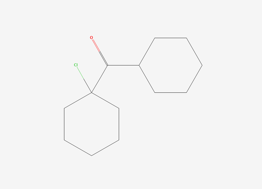 Two-dimensional chemical structure of (1-Chlorocyclohexyl)cyclohexyl-methanone, CAS 83803-75-2
