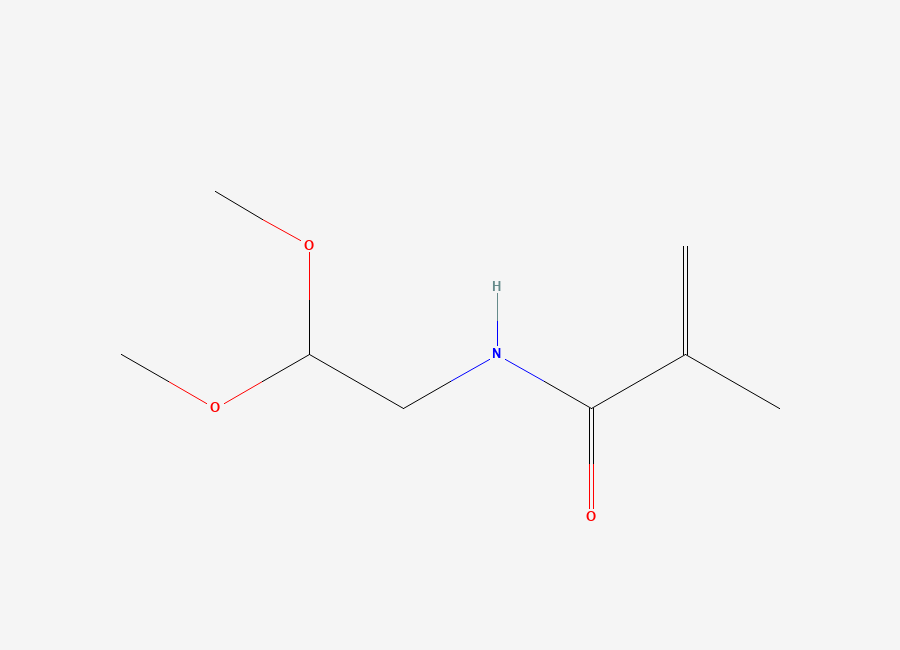 Two-dimensional chemical structure of N-(2,2-Dimethoxyethyl)methacrylamide