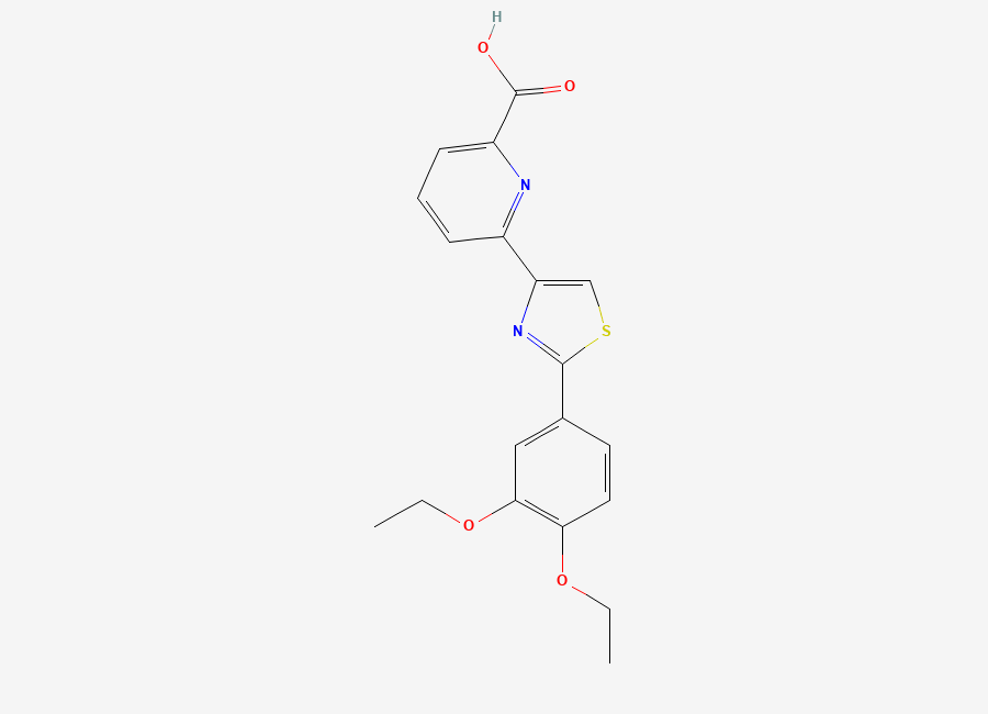 Two-dimensional chemical structure of Tetomilast
