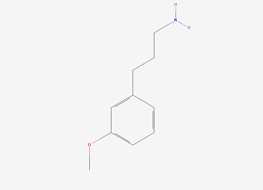 Two-dimensional chemical structure of 3-(3-Methoxyphenyl)propan-1-amine