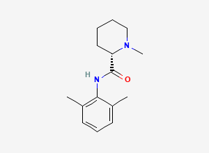 Two-dimensional chemical structure of Mepivacaine, CAS 24358-84-7