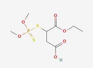 Two-dimensional chemical structure of Malathion β-Monoacid, CAS 1642-51-9