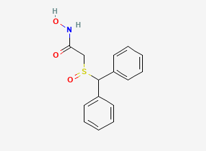 Two-dimensional chemical structure of Adrafinil, CAS 63547-13-7
