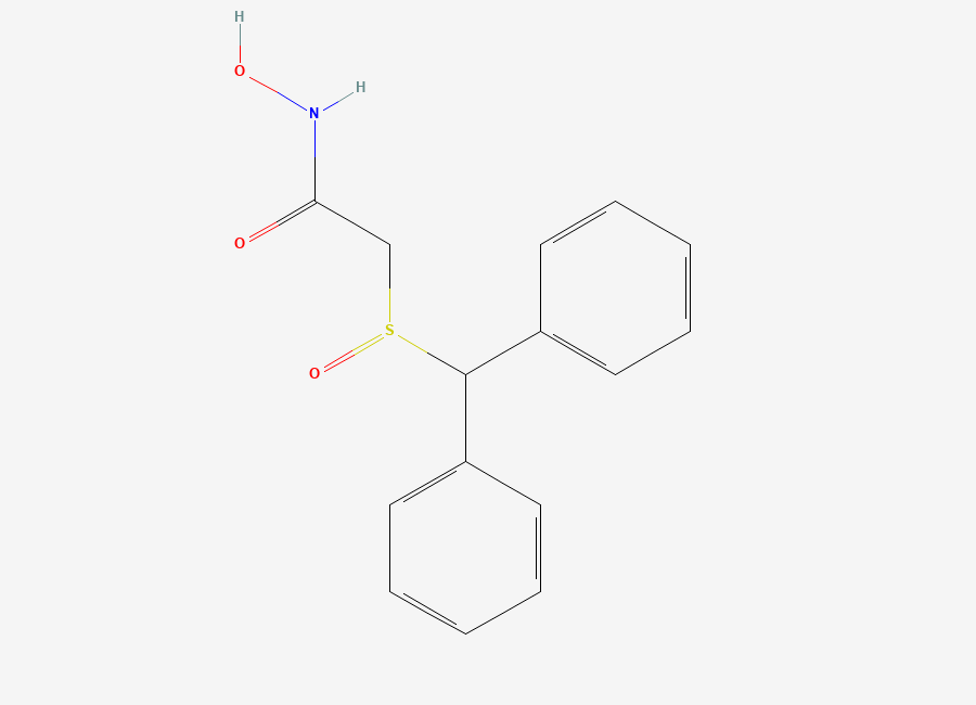Two-dimensional chemical structure of Adrafinil, CAS 63547-13-7