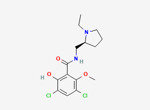Two-dimensional chemical structure of Raclopride