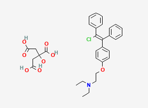 Two-dimensional chemical structure of cis-Clomiphene Citrate/ (Z)-Clomiphene Citrate, CAS 7619-53-6