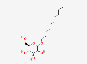 Two-dimensional chemical structure of Decyl D-glucopyranoside